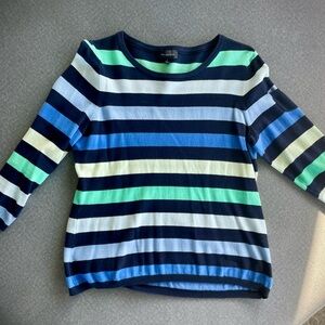The LIMITED Horizontal Striped Multicolor Sweater | Size Small